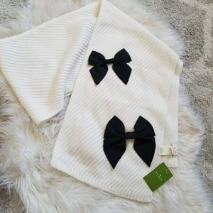 NWT Kate Spade bow scarf